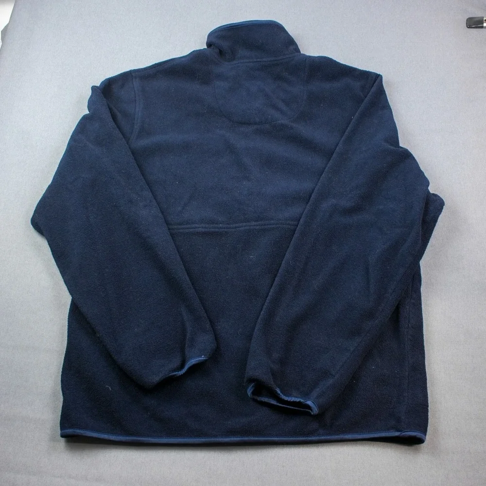 Vintage Polo Jeans Co. Fleece Quarter Zip Pullover Jacket Men's XL Blue Nautical